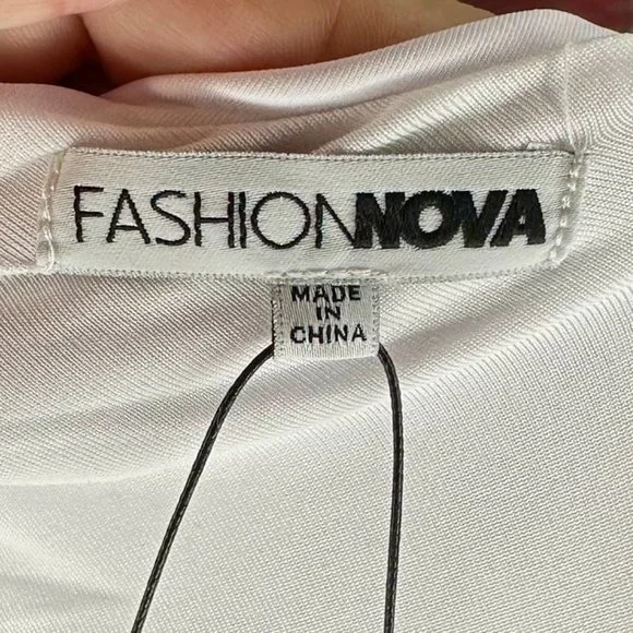 NWT White Dinner in Paris Midi Dress Size Medium - Picture 7 of 10